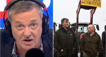 NFU president clashes with LBC presenter over inheritance tax raid