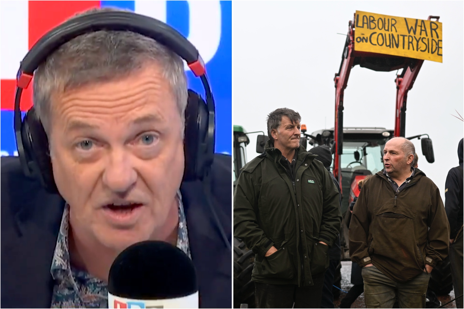 NFU president clashes with LBC presenter over inheritance tax raid